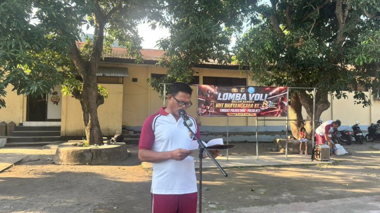 Polres Ende Polda NTT Gelar Lomba Tarik Tambang dan Voli Antar Satfung, Semarakkan Hari Bhayangkara ke-80