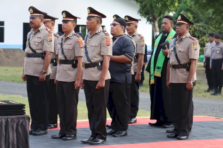 Pimpin Sertijab, Kapolres Ende Polda NTT Tekankan Soliditas Personel dan Ingatkan Jabatan Adalah Amanah