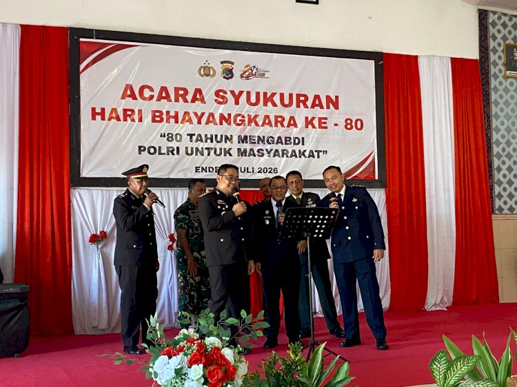 Syukuran Hari Bhayangkara ke-80, Sinergi Pemda Ende dan Komitmen Polres Ende Tuntaskan Kasus Hukum