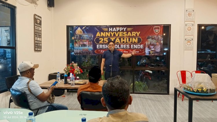 25 Tahun Mengabdi, Ershy Community Polres Ende Gelar Acara Syukuran Gala Dinner