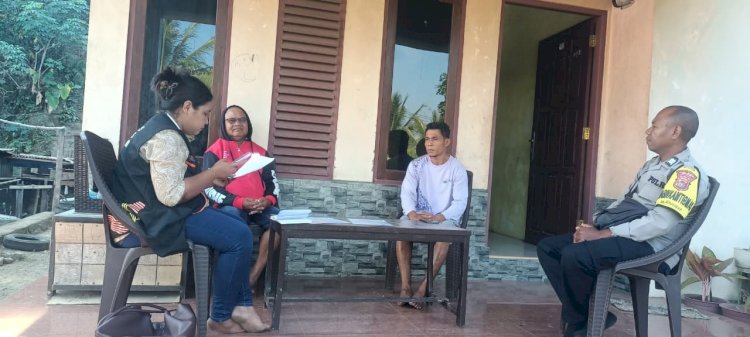 Dukung Sensus Ekonomi 2026, Bhabinkamtibmas Roworena Polsek Ende Dampingi Petugas BPS di Kelurahan Reworena