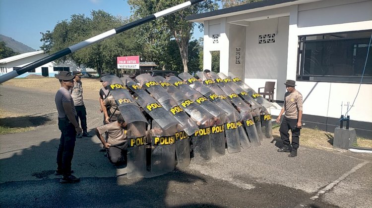 Mantapkan Persiapan Perlombaan Dalmas di Polda NTT, Sat Samapta Polres Ende Gelar Latihan Peningkatan Kemampuan