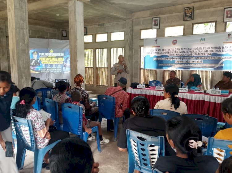 Sinergi Wujudkan Kabupaten Layak Anak, Polsek Wolowaru dan Pemkab Ende Edukasi Warga Desa Liselowobora