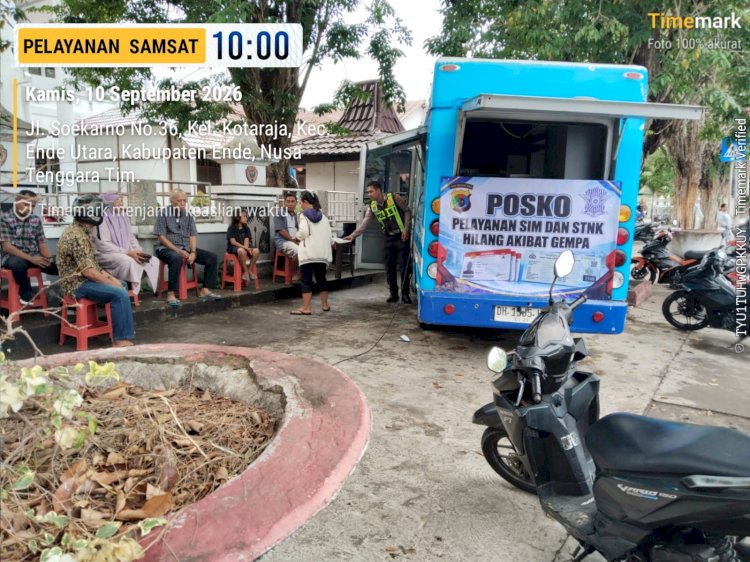 Wujud Kepedulian Pasca Gempa, Polres Ende Polda NTT Buka Posko Layanan SIM dan STNK Gratis untuk Warga Terdampak