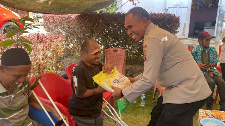 Aksi Peduli Polres Ende Polda NTT dan Bhayangkari, Penyandang Disabilitas di Ende Sampaikan Apresiasi
