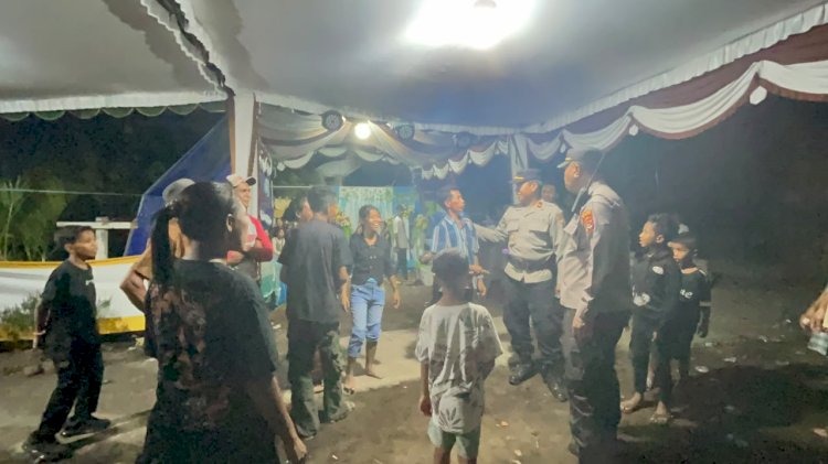 Polres Ende Polda NTT Gelar Patroli KRYD, Amankan 23 Titik Pesta Komuni Suci Pertama Hingga Dini Hari