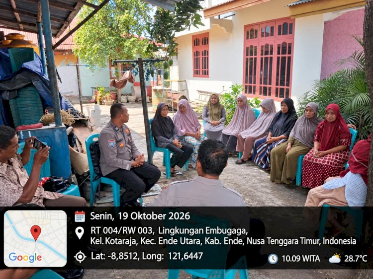 Polisi Turun ke Pemukiman Warga di Ende, Gencarkan Edukasi Anti Judi Daring dan Tangkal Hoaks Penipuan