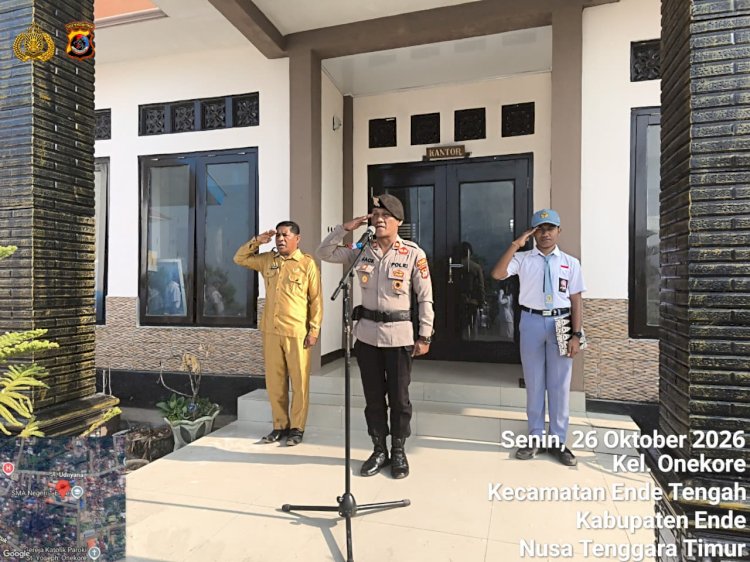 ​Cegah Bullying hingga Judi Online, Kasat Samapta Polres Ende Polda NTT Jadi Irup di SMAN 1 Ende